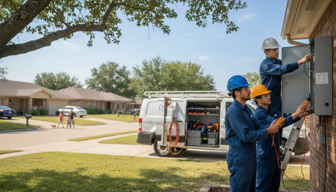 Certified electrician providing emergency electrical services in Burlington, TX